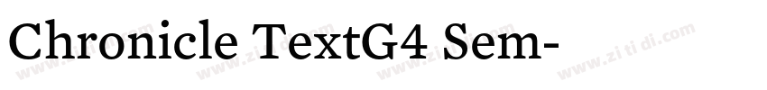 Chronicle TextG4 Sem字体转换